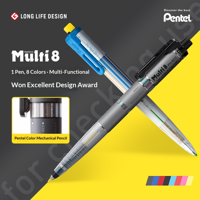 Pentel Multi 8 in 1 Color Mech - Staedtler Pencil Lumocolor review and price