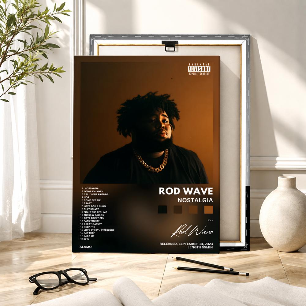 Rapper Singer R-Rod Wave Paint - Canvas Wrap Ready review and price