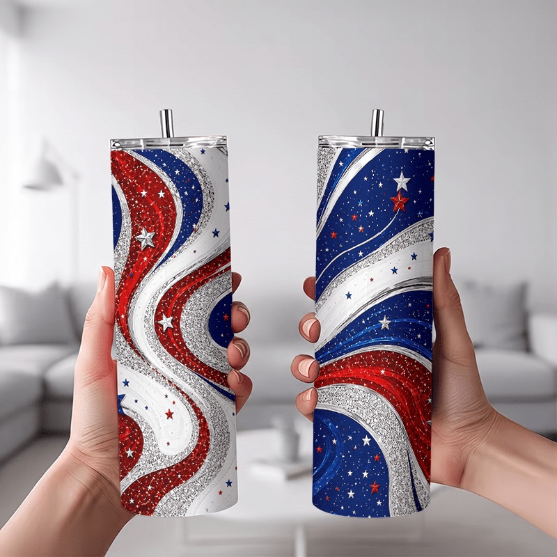 1pc 1pcs 20oz Red White Blue S - Tumbler 20Oz White review and price