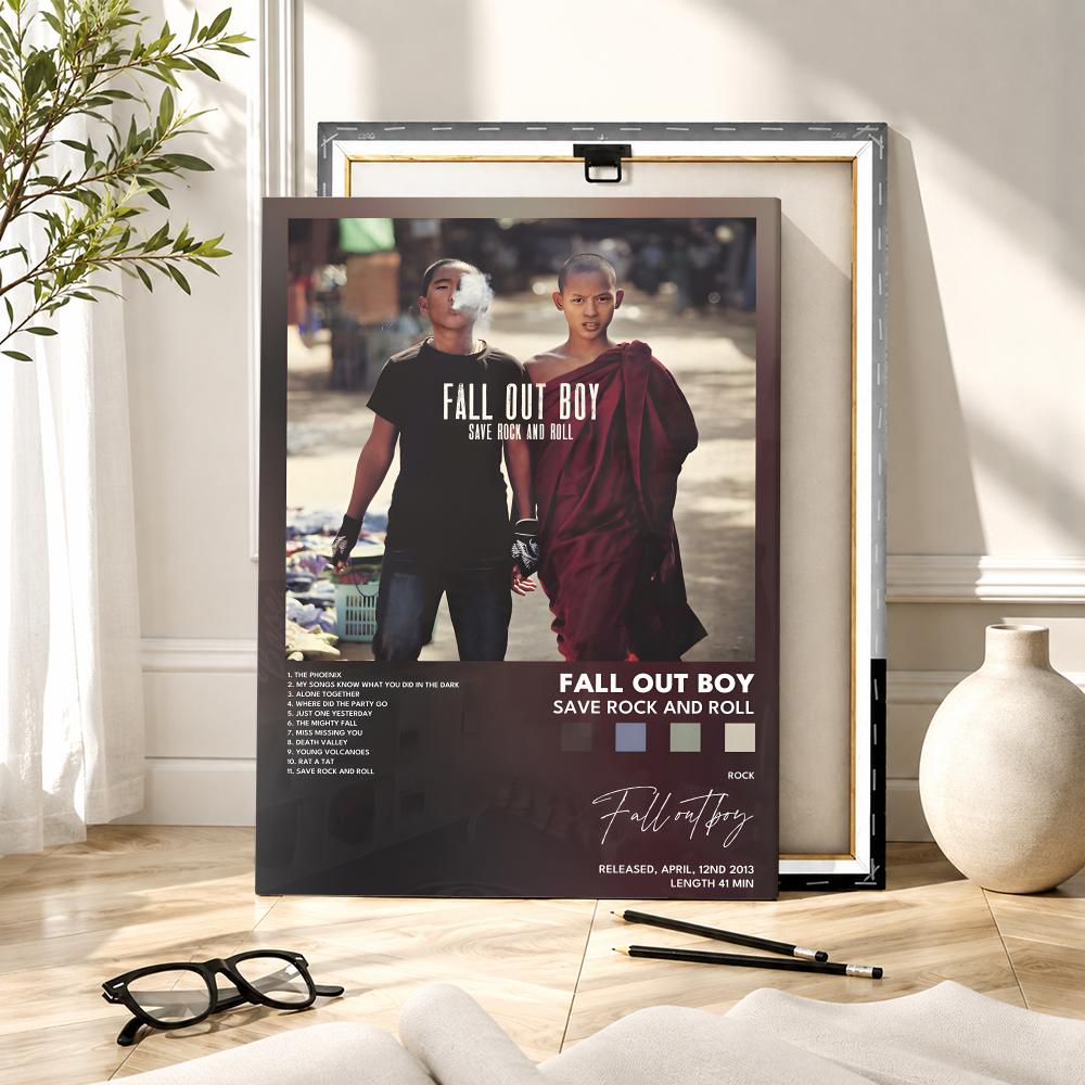 Rock Band F-Fall Out Boy Music - Canvas Wrap Ready review and price