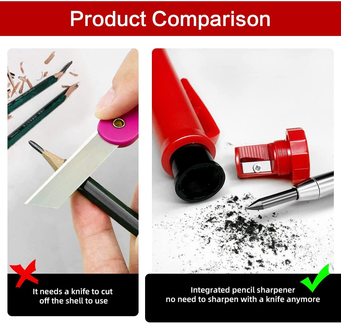 Solid Carpenter Pencil Set Woo - Staedtler Pencil Lumocolor review and price